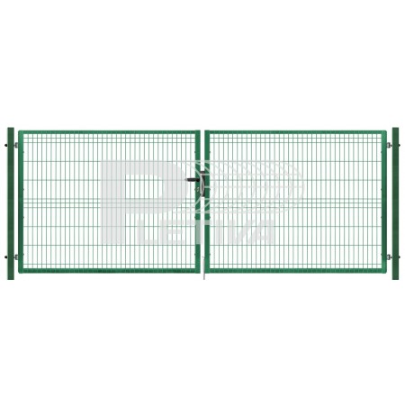Brána 3D 3500x1530 ZN/zelená